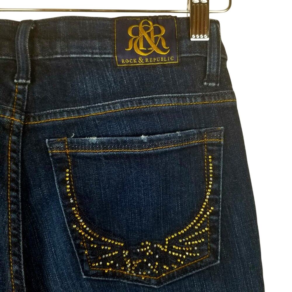 Rock & Republic Kasandra Jeans Mon Cherie Wash Boot Cut - Size 8 Short - Picture 6 of 12